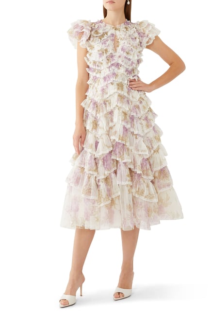 Wisteria Ruffle Lace Ballerina Dress